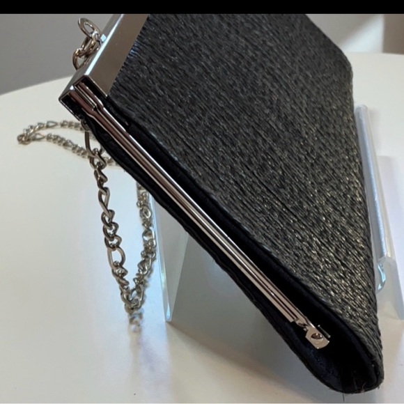 White House Black Market Black Floral Clutch - Picture 9 of 13